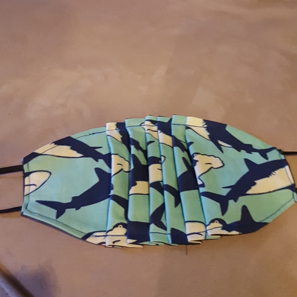 Sharks Face Mask. - Picture 4 of 7